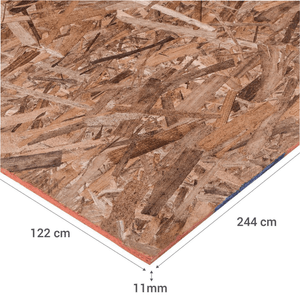 Osb Standar 11.1mm X 1.22 X 2.44 L.P.