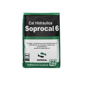 Cal Hidraulica Saco 25Kg Cal001 Soprocal