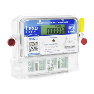 Medidor Eléctrico Monofásico De 2 Hilos Ip54 220V50Hz Lexo